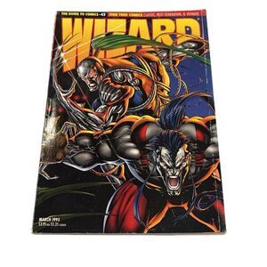 Wizard: Guide to Comics Magazine #43 March 1995 Ripclaw Warblade w/ Flash Poster